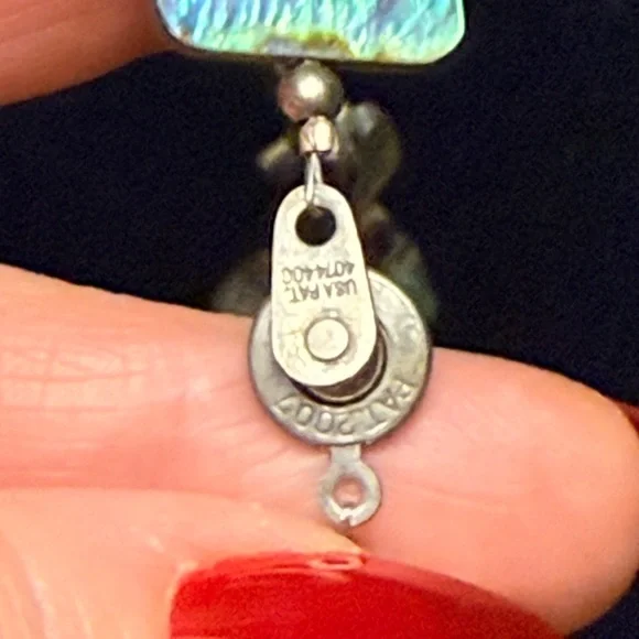 Vintage Iridescent Abalone Shell Necklace - Picture 9 of 11